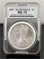 2007 American Silver Eagle NAC MS 70