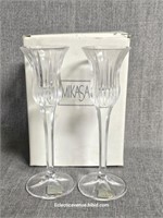 Mikasa NOS Icicles Candle Holder Set Germany