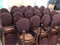 Banquet Hall Chairs- some w/stained seats times 44