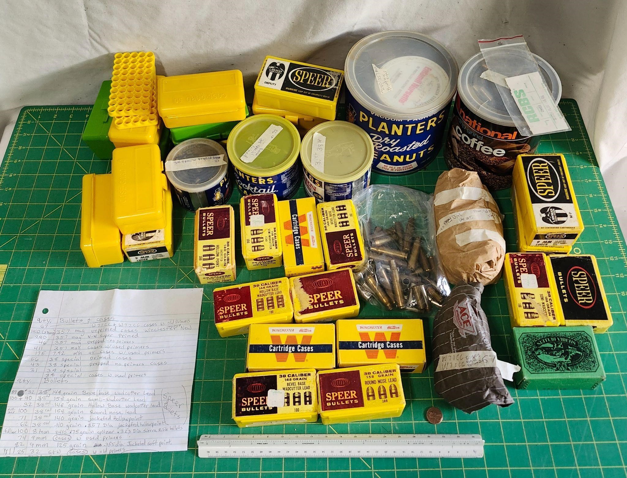 Reloading shells and lead  inventoried