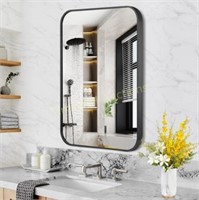 Black Vanity Bathroom Mirror - 12 * 16in