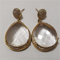 $400 Silver Moonstone Earrings