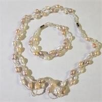 $120 Silver Freshwater Pearl Set