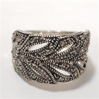 $100 Silver Marcasite Ring