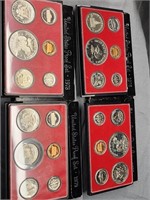 4 US Mint Proof Sets.   1976, 1977, 1978 and