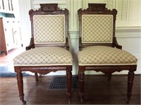 2 Eastlake  Victorian Side Chairs