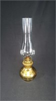Solid Brass Lantern with Long Glass Globe