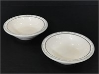 Pair of Syracuse China econo-rim bowls