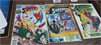 (3) VINTAGE SUPERMAN COMIC BOOKS