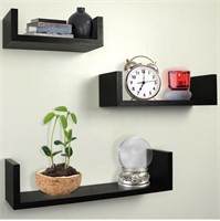 Set of 3 Floating U Shelves