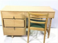 Mengel MCM Blonde Desk w/Chair