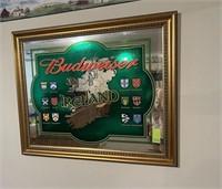 Large Budweiser Ireland Bar Mirror