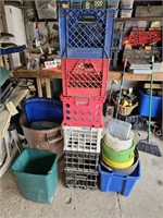 Crates- Trashcan- Buckets- Storage