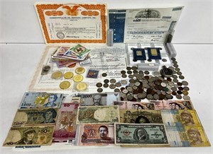 HUGE LOT OF COIN & PAPER CURRENCY