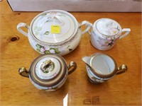 Hand Painted Nippon Japan - 4 Pieces