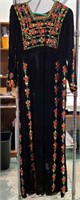 Vintage Black Velvet Dress 30" waist Authentic