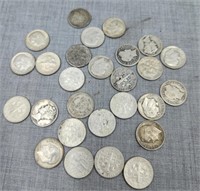 27- Pre '64 90% silver dimes
