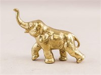 Canadian Riverside Brass Elephant Sculpture