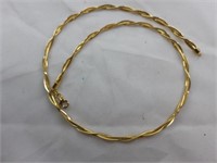 750 gold necklace, .521oz