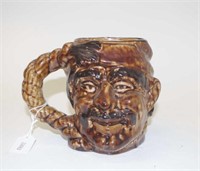 Guernsey Pottery, English face jug