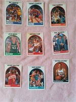 Lot of 9, 1989 basketball cards