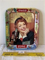 Super Nice!  Vintage Metal Coca-Cola Serving Tray