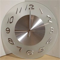 Metal/Glass Decor Wall Clock