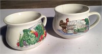 Two soup mugs