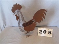 Metal yard décor – rooster