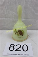 Fenton Art Glass Satin Custard Bell - Mothers Day