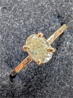 $3530 10K  Diamond (0.65Ct,I2,Light Yellowish Gree