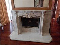 Double Fireplace with Gas Logs