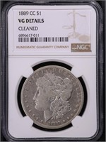 1889-CC $1 Morgan Dollar NGC VG details