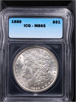 1889 $1 Morgan Dollar ICG MS65