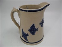 Whitehall Stoneware Purple Martin Pitcher