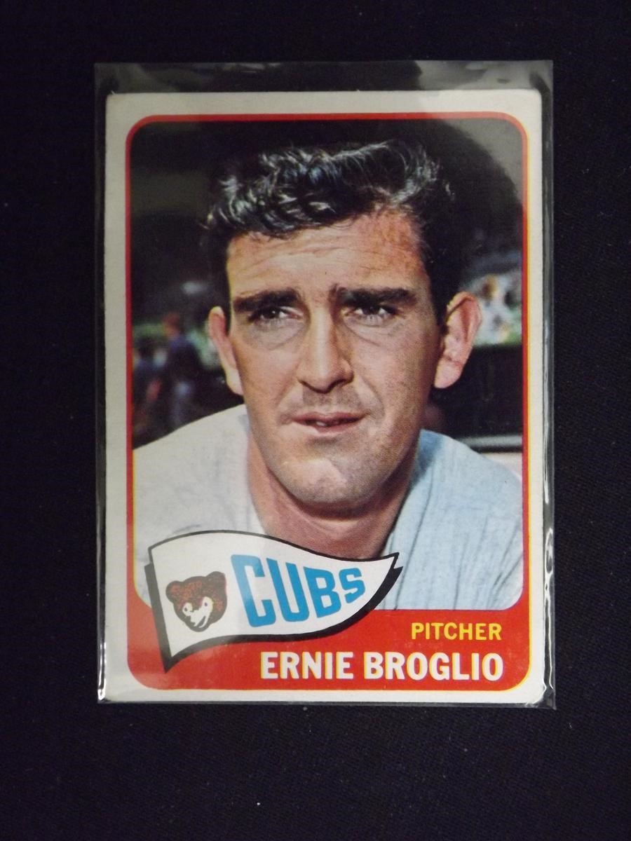 1965 TOPPS #565 ERNIE BROGLIO CUBS HI NUMBER