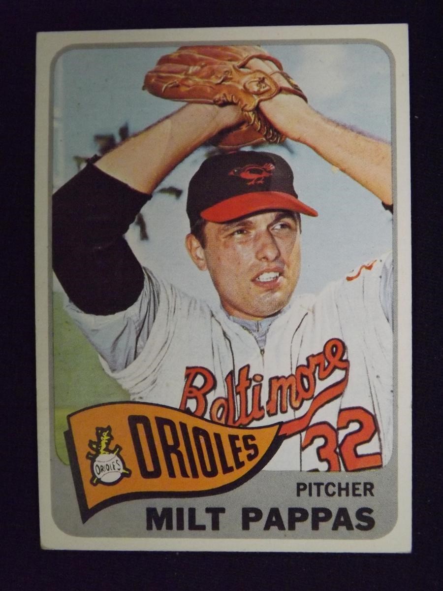 1965 TOPPS #270 MILT PAPPAS BALTIMORE ORIOLES