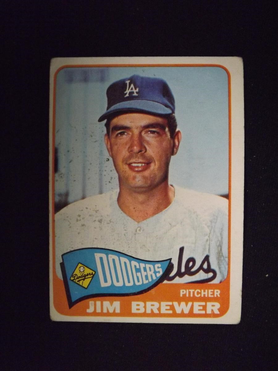 1965 TOPPS #416 JIM BREWER DODGERS VINTAGE