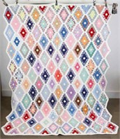 Vintage Diamond Field Scrap Quilt