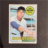 1969 Topps Baseball card #202 Don Wilson