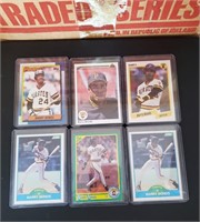 1989-1990 Barry Bonds 7 card Lot