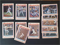 1988 Fleer World Series Set card Lot of 12