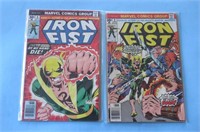 Iron Fist Marvel Comic # 8 & 9 1975 - 30 cent