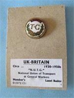 1930-50s British Union Transport Enamel Pin