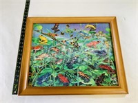 Framed Tropical Frog Puzzle