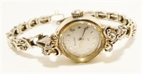 14K Gold & Diamond Bulova 23 Jewel Watch 16.5g TW