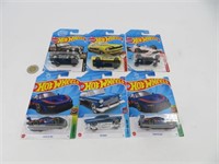 6 voitures die cast Hot Wheels