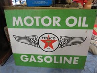 TEXACO MOTOR OIL GASOLINE SIGN RETRO NEWER
