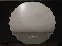 Large Scalloped Bevel Edged Mirror