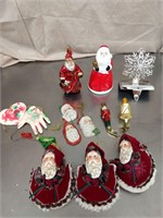 Vintage Santa ornaments